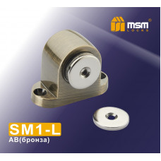 Напольный магнитный стопор SM1-L бронза