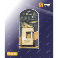 Навесной замок MSM WB1 размер 90 Навесной замок MSM WB1 размер 90