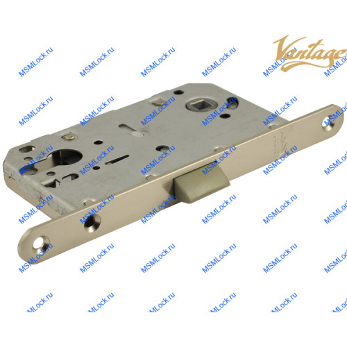 Дверной замок Vantage P85 SN матовый никель (под цилиндр)