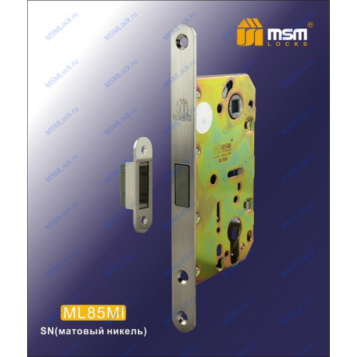 Дверной замок MSM ML85MI Матовый никель (SN)