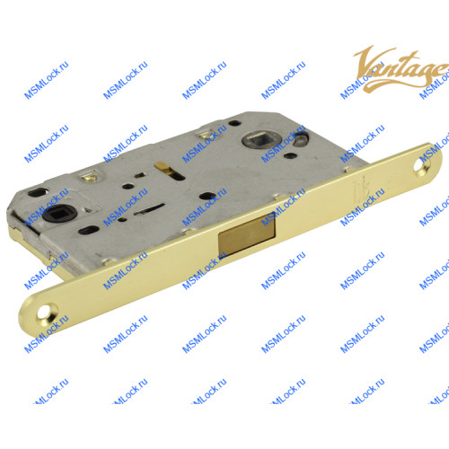 Дверной замок Vantage MC96 SB матовое золото (магнитная, под фиксатор)