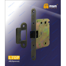 Врезной замок MSM L70P Бронза (AB)