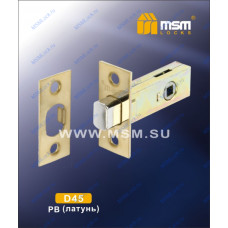 Механизм врезной Задвижка D45 Полированная латунь (PB)