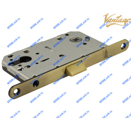 Дверной замок Vantage P85 AB бронза (под цилиндр)
