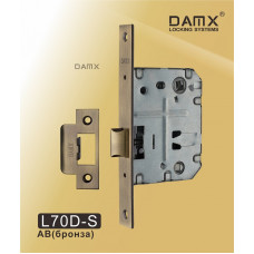 Дверной замок MSM L70D-S DAMX Бронза (AB)