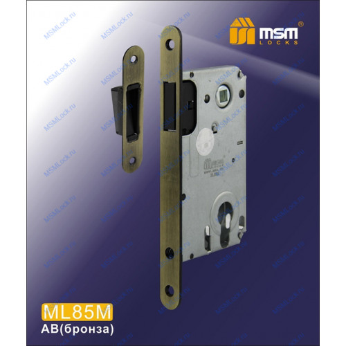 Дверной замок MSM ML85M Бронза (AB)