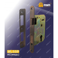 Замок врезной MSM ML55P Медь (AC)