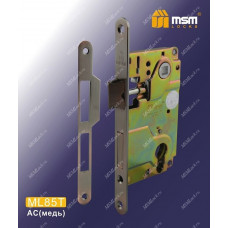Замок врезной MSM ML85T Медь (AC)