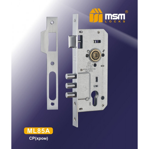 Замок врезной MSM ML85A хром