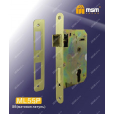 Замок врезной MSM ML55P Матовая латунь (SB)