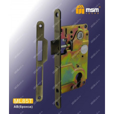 Замок врезной MSM ML85T Бронза (AB)