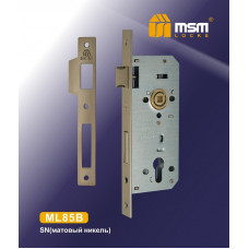 Замок врезной MSM ML85B Матовый никель (SN)