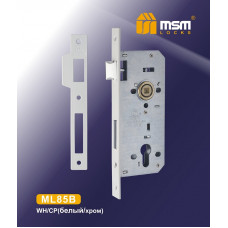 Замок врезной MSM ML85B белый хром