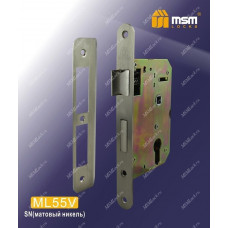 Замок врезной MSM ML55V Матовый никель (SN)